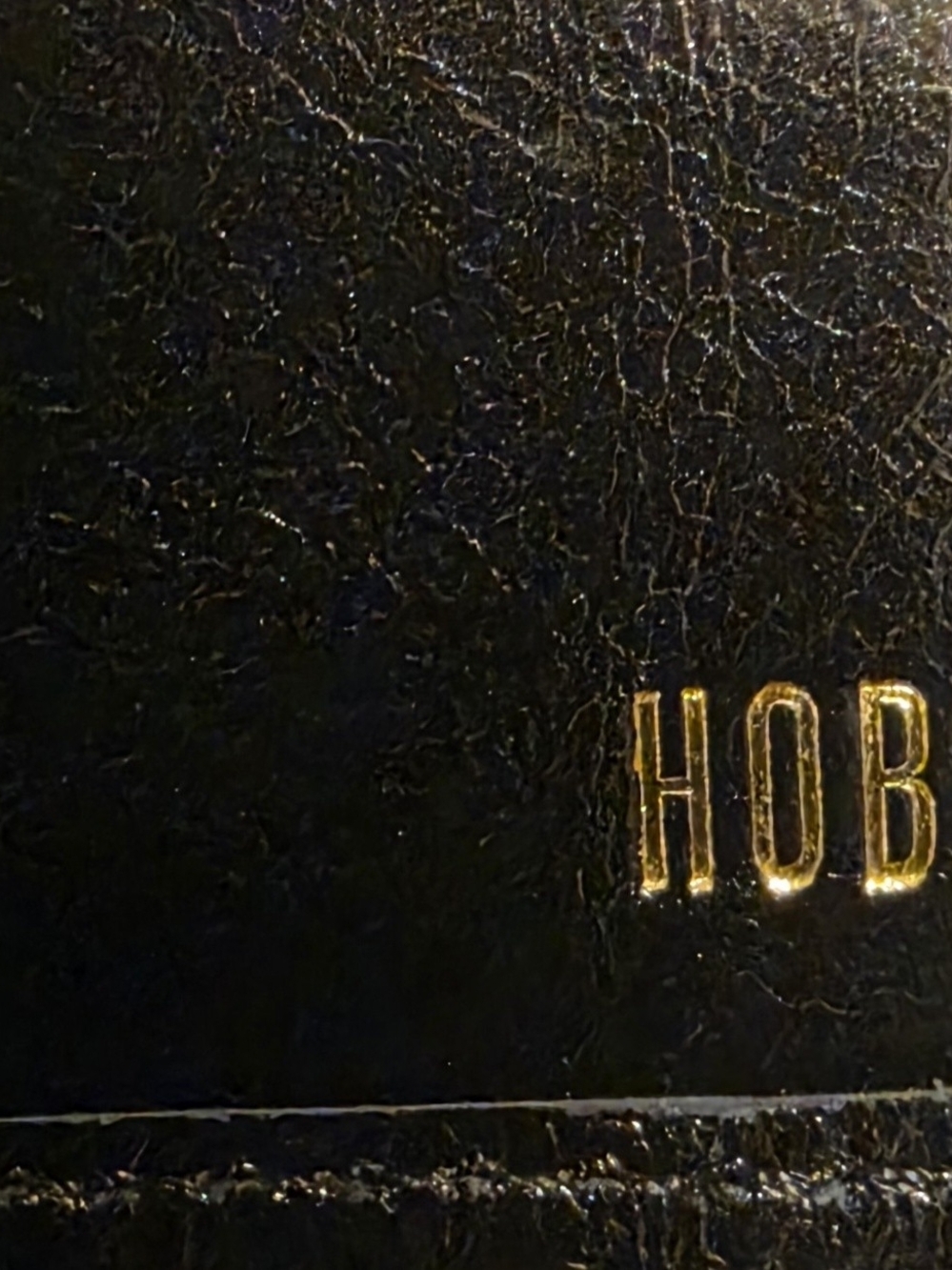 HOBO Black Leather Frame Wallet Clutch Kiss Lock Organizer Like New - Picture 6 of 8